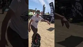 Mike Leahy let me ride his magnum opus at Sea Otter!