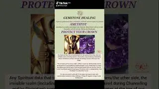 Protect your crown chakra with Amethyst #gemstonehealing #Amethyst #goddessstories