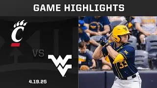 Cincinnati vs. West Virginia (4.19.25) Highlights | 2025 Big 12 Baseball