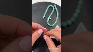 Как закрепить #Кримп One touch на ювелирном тросике