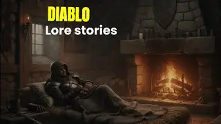 The Arcane Sanctuary | Cozy Rain & Crackling Fireplace Ambience | Diablo Bedtime Lore & Sleep Story