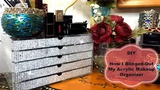 DIY Room Decor DIY Room Decorating Ideas DIY Bling Acrylic Makeup Organizer 💎