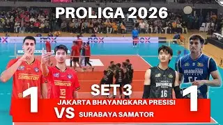 SET 3 🔥 PROLIGA 2026 JAKARTA BHAYANGKARA PRESISI VS SURABAYA SAMATOR❗️
