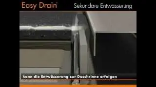 Duschrinne Sekund&auml;rentw&auml;sserung - Easy Drain (Deutsch)