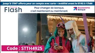 Boursorama Banque : 170&euro; de PRIME en 8 minutes
