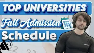 Universities Fall Admission 2026 I University Admission Tests Deadlines 2026 I ECAT 2026 Preparation