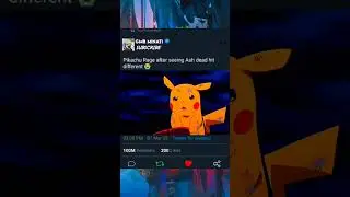 Pikachu Rage after seeing Ash Dead Hits hard 🤛 #shorts #pikachu #ashandpikachu #pokemon