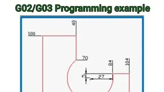 cirular interpolation program/cnc programming/ G02 program/G03 program