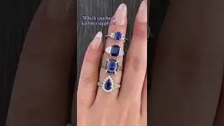 Only one ring has a Kashmir sapphire 💙#sapphirering #kashmir #sapphire #engagementring #explorepage