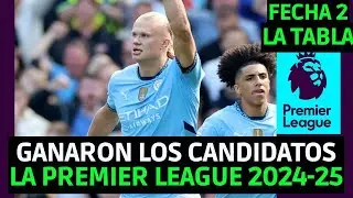 TABLA DE POSICIONES DE LA LIGA INGLESA - TABLA PREMIER LEAGUE INGLESA 2024-25 FECHA 2