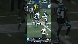 Zach Charbonnet goes full BEAST MODE and runs over a defender 👀