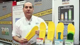 MEGAComfort dual-layer anti-fatigue insoles reduce foot/leg/back pain.
