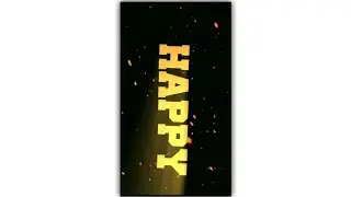 Happy Birthday Song Status ll BLACK screen Lyrics Template l Instagram Birthday Status Video Editing