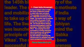 Eassy On Clean India Movement