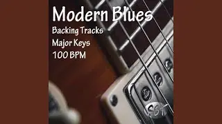 Modern Blues Guitar Backing Track in E Major