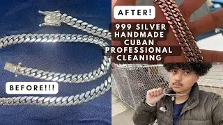Getting 8MM Handmade HarlemBling 999 Silver Miami Cuban Link Professional Cleaned + 2 Month Update