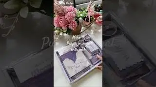 💜 SATISFYING JOURNALING ✨ CUTE PURPLE JOURNAL 💜 #cutediy#asmr#art#journal#aesthetic#purple#moon#diy