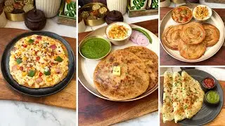 4 Must Try Paratha Recipe | Pizza Paratha Recipe | Aloo Paratha | Lachha Paratha | Egg Paratha