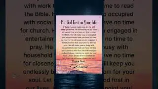 put god first in your life #god #love