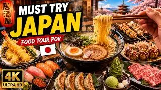 JAPANESE FOOD EXPERIENCE IN JAPAN 4K UHD POV