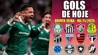 ⚽️ TODOS OS GOLS DESTA QUINTA  06/11/2025 GOLS DE HOJE, GOLS DO BRASILEIRÃO SÉRIE A