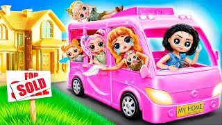 Petualangan Keluarga Besar Rumah Roda! Kerajinan Kreasi Boneka LOL Surprise