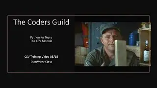 CSV TV05 DictWriter Class