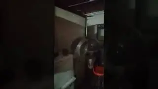 In a shop after it closes for the night