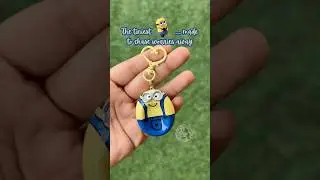 The tiniest Minion&hellip; made to chase worries away💛💙#clayart #minions #diy