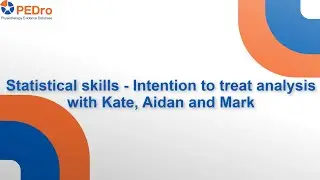 #PEDroTacklesBarriers to evidence-based physiotherapy: Statistics, Intention to treat analysis