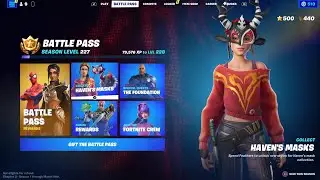 Unlocking All of Havens Masks Fortnite Chapter 3 Season 1