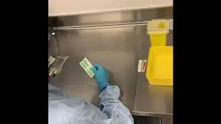 Pharmacy non-hazardous sterile compounding. Ampoules into a minibag