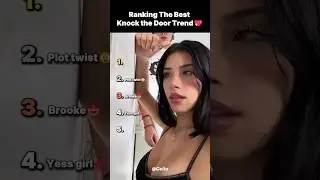Ranking the Best Knock the Door Trend😳💖 #ranking #tiktok #viral #trend