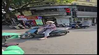 GRAB Uber ride from HCM mausoleum to Hidden Gem cafe in HCM city, Vietnam Nov 2024