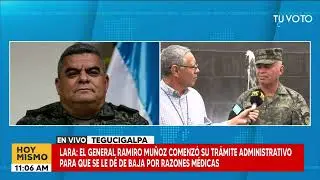 General Ramiro Mu&ntilde;oz pidi&oacute; su baja por razones m&eacute;dicas, informa Erwin Lara (FF.AA.).