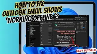How to Fix outlook email shows offline?