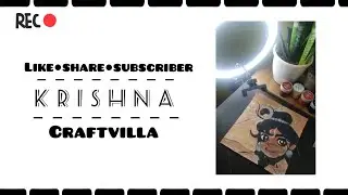 krishna💖..  #krishna #krishnapainting #craftvilla #paintingbycraftvilla #krishnapaintingbycraftvilla