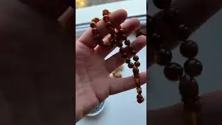 9mm. Beads Natural Baltic Amber Islamic Prayer Beads
