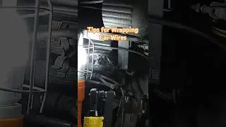 Wire taping in a cramped car areas #mechanic