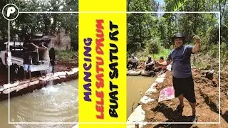 Kroyokan Satu RT, Mancing Lele Satu Drum di Kolam Sempit!