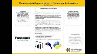 Panasonic Automotive Internship Spring 2020