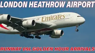 London Heathrow Airport Plane Spotting 2020 | Runway 09L Golden Hour Arrivals