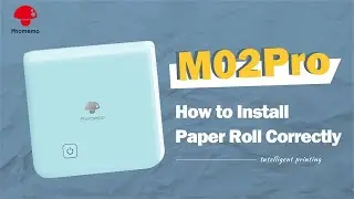Phomemo M02 Pro Tutorial: How to Install Paper Roll Correctly丨Setup Instruction Manual