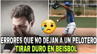 ERRORES AL SACAR EL BRAZO QUE NO LES PERMITE A LOS PELOTEROS TIRAR DURO.