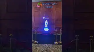 Splicing 3D Hologram LED FAN Display Wall  #3ddisplay #hologram #fyp