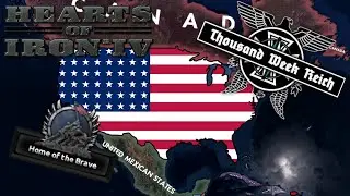 Возвращение исхода Второй мировой войны за США в моде Thousand Week Reich | Hearts of Iron IV