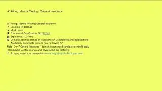 👉 Latest QA Jobs | Manual & Automation Testing