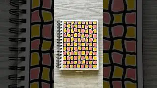 Colorful pattern to calm your mind 🧡🩷 #arttherapy #creative #patternart #easydrawing #creative