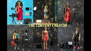 GMP Action Figure Art Female Content Creators #animationpromo #femalepower #contentcreator