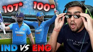 Rohit 107* & Kohli 100* India Vs England ODI-1 Cricket 24